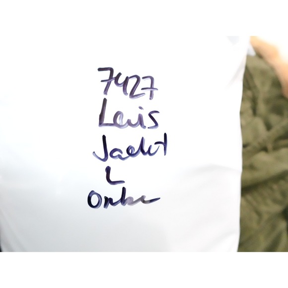 Levi's Type 3 Mens Lime Green Ombre Denim Trucker Jacket Heart Patch Size L - Picture 11 of 11